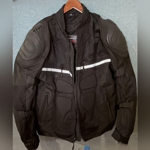 Viking reinforced padded biker jacket